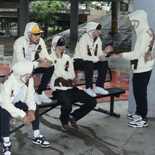 ‘LIFE IS JUST A BLUR’ full-zip hoodie